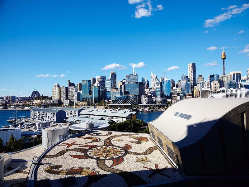 The Star Grand Hotel And Residences Sydney Buitenkant foto View of the Sydney CBD from the rooftop of the Australian Museum